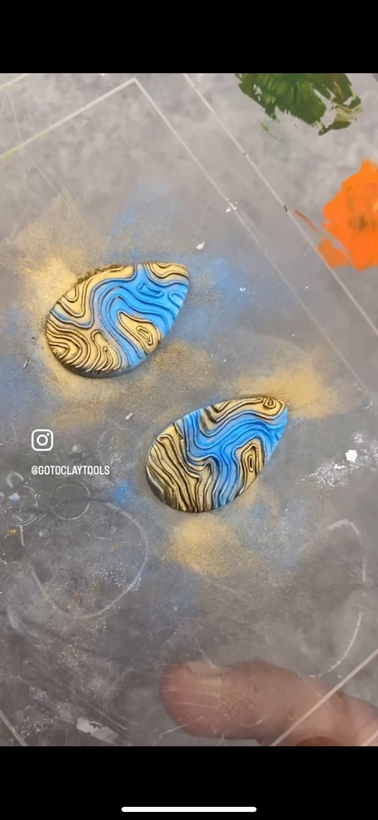 Line Contour texture mat for polymer clay #597
