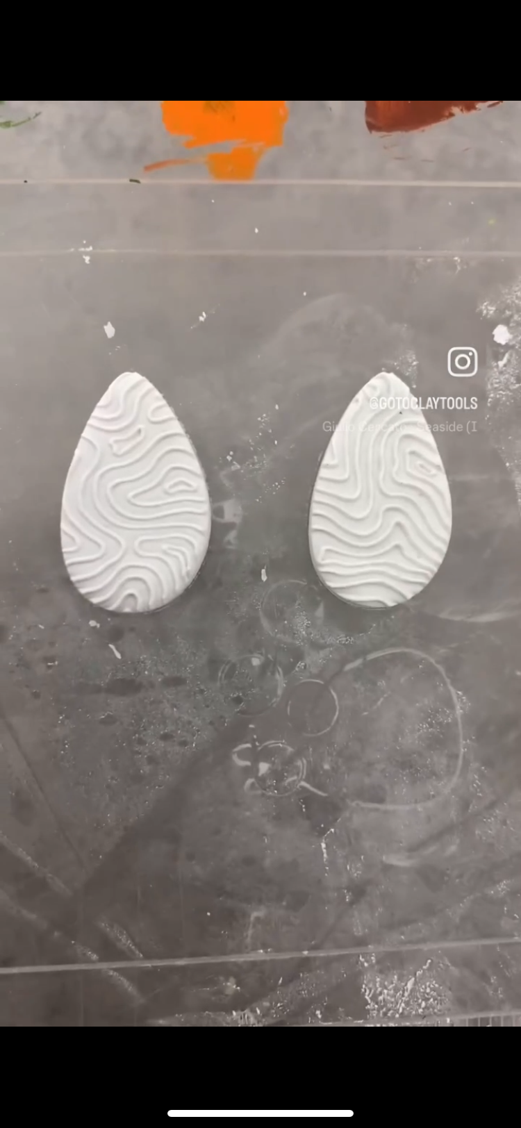 Line Contour texture mat for polymer clay #597