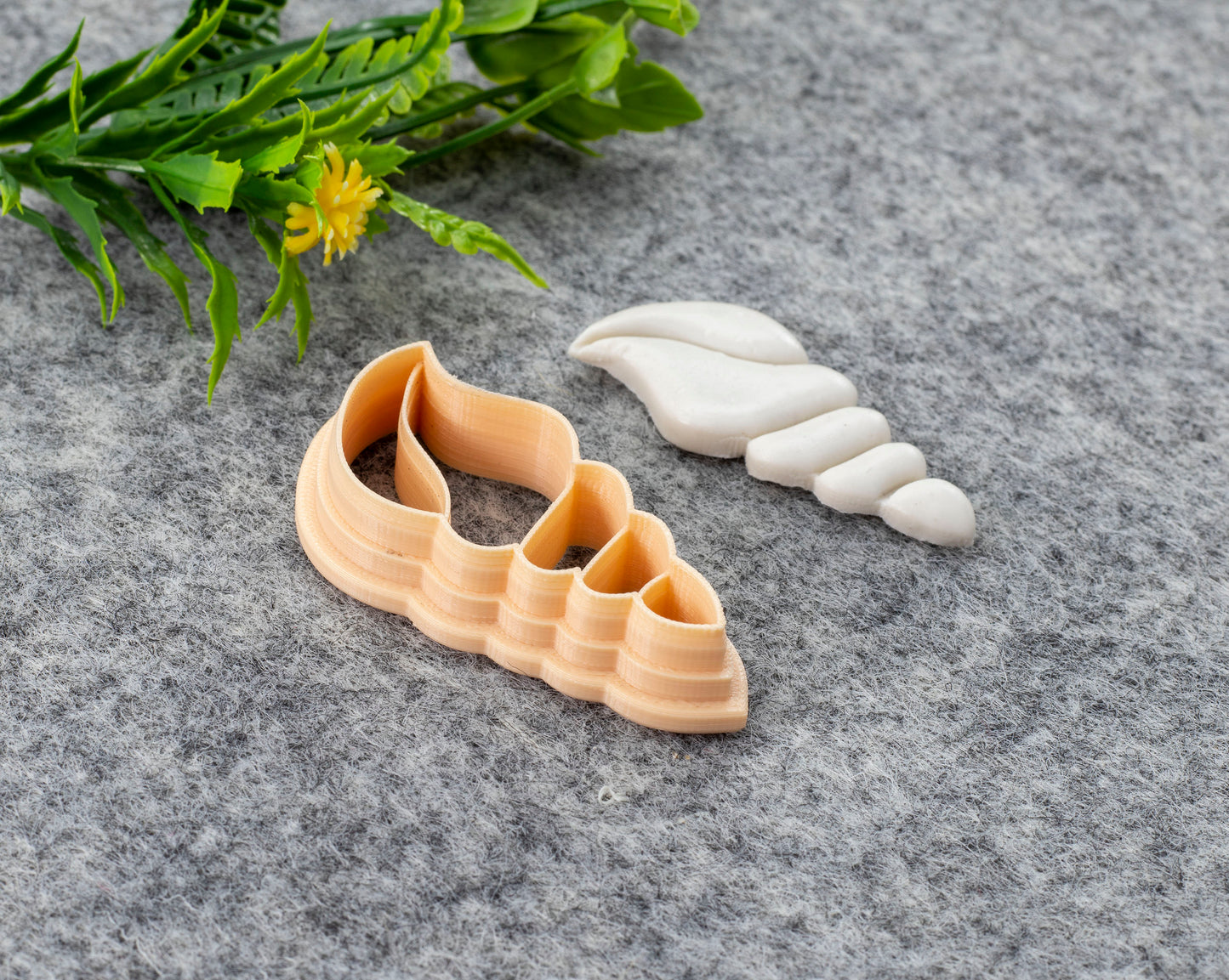 Seashell Summer Clay Cutter, Tulip Shell Summer Polymer Clay Cutter, Cookie & Fondant Cutter, Swirl Shell Summer Cutter for Clay