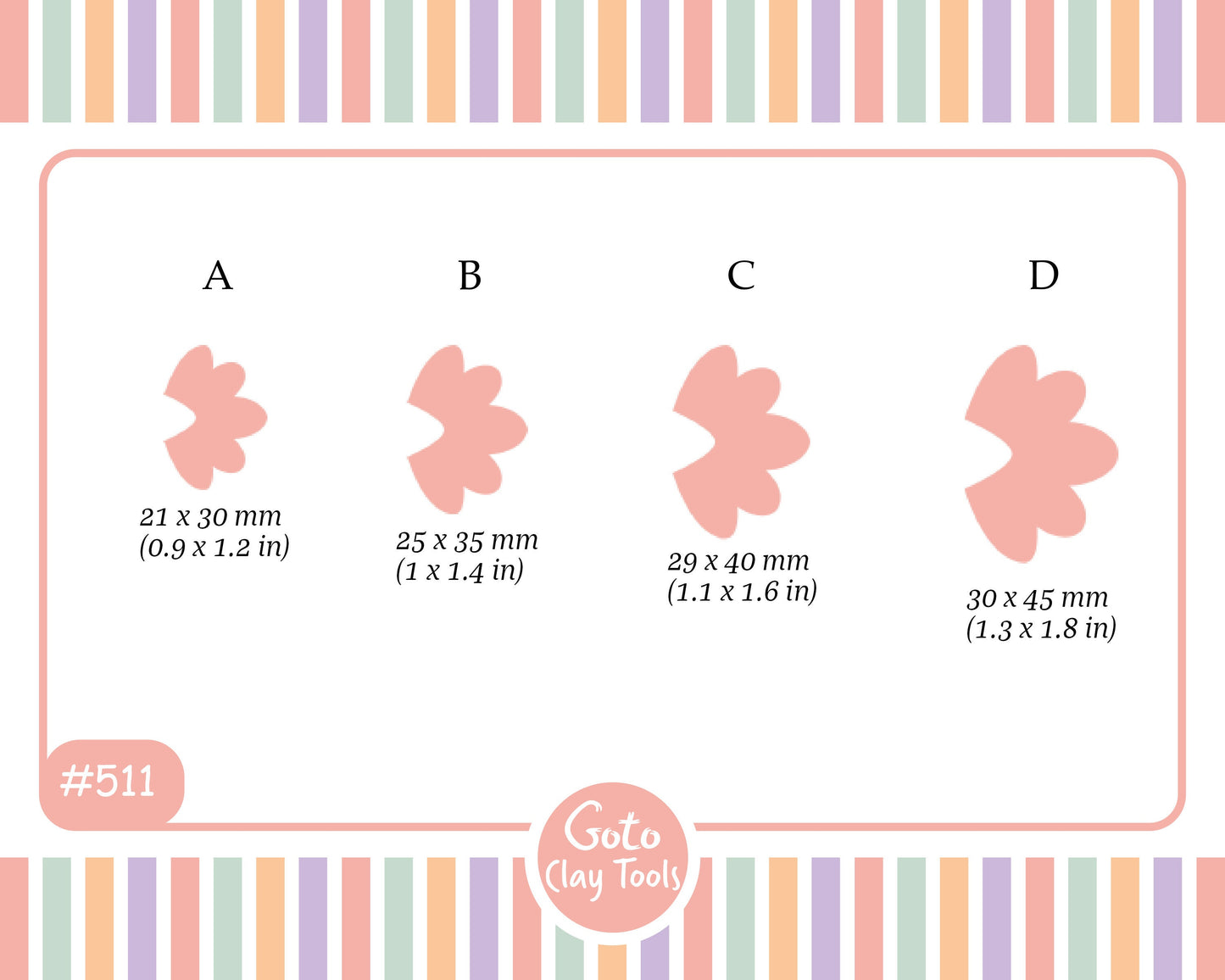 Half Flower Polymer Clay Cutter: Earring Making Tool
