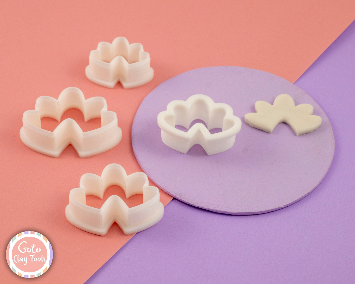 Half Flower Polymer Clay Cutter: Earring Making Tool