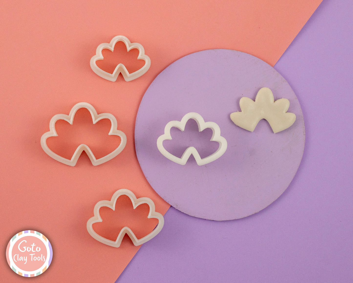 Half Flower Polymer Clay Cutter: Earring Making Tool