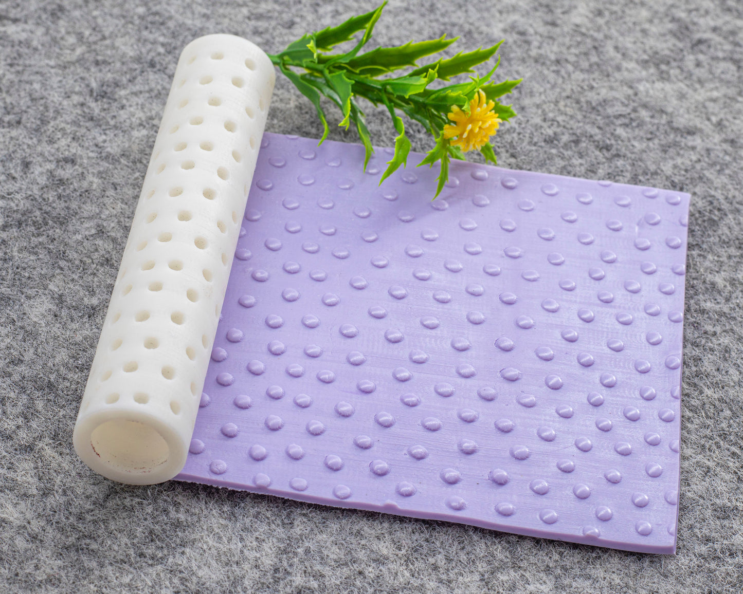 Dots Texture Roller for Polymer Clay: Pottery Tool