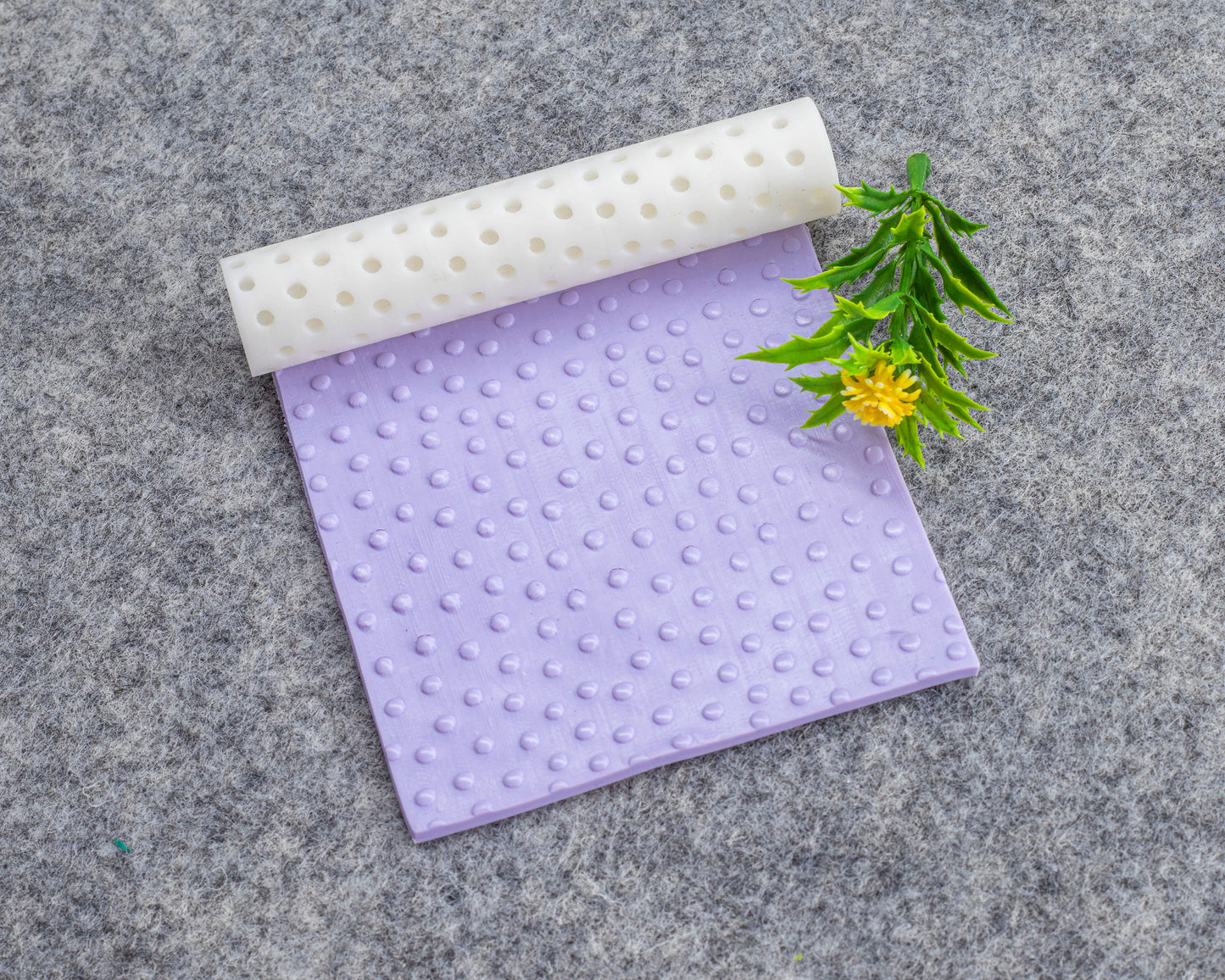 Dots Texture Roller for Polymer Clay: Pottery Tool