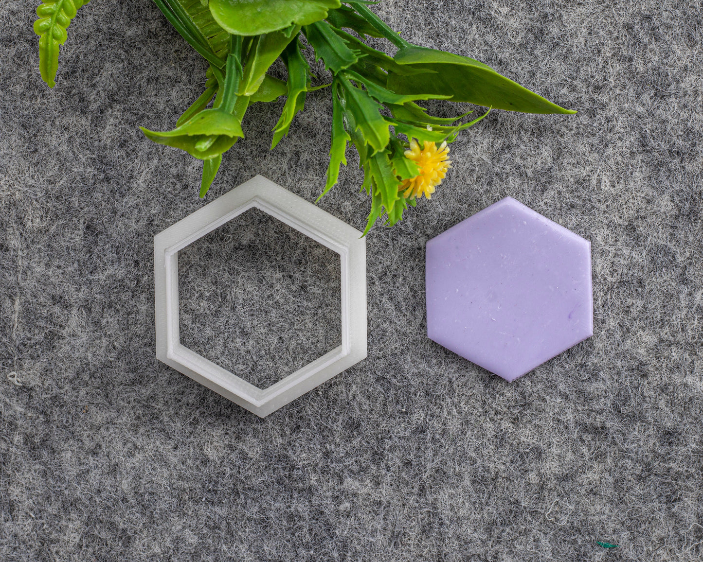 Hexagon Polymer Clay Earring Cutter: Sharp Edge PLA Plastic