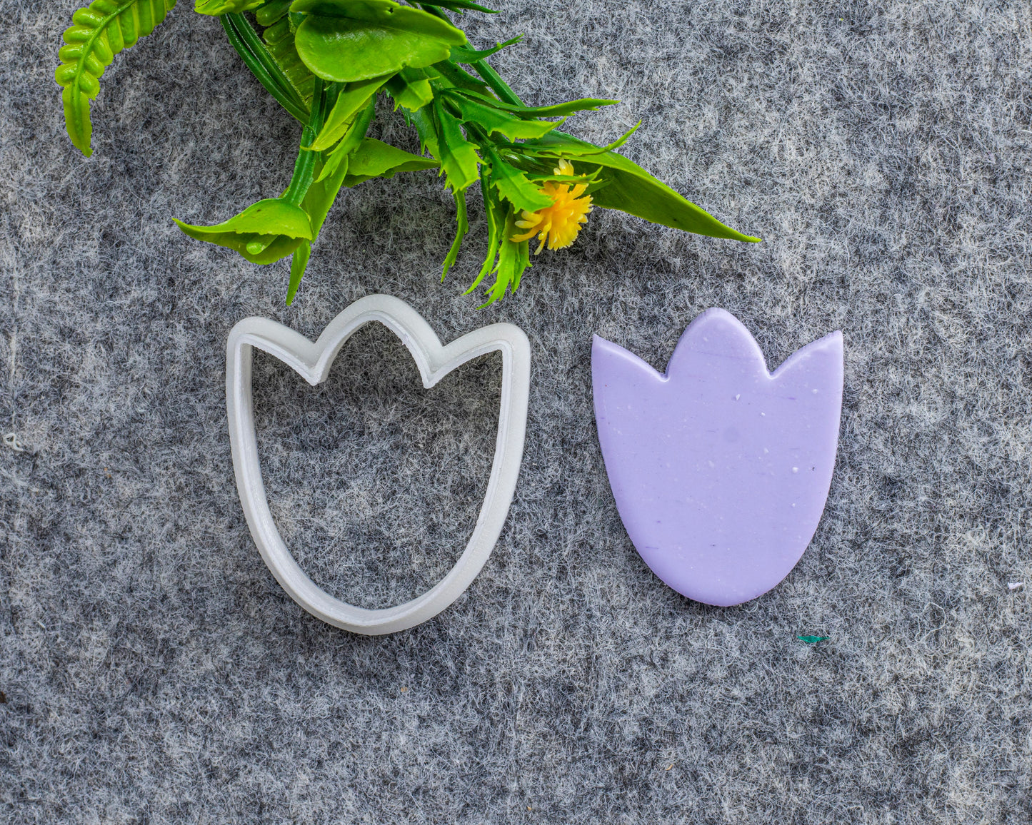 Tulip Flower Clay Cutter: Polymer Earring Tool