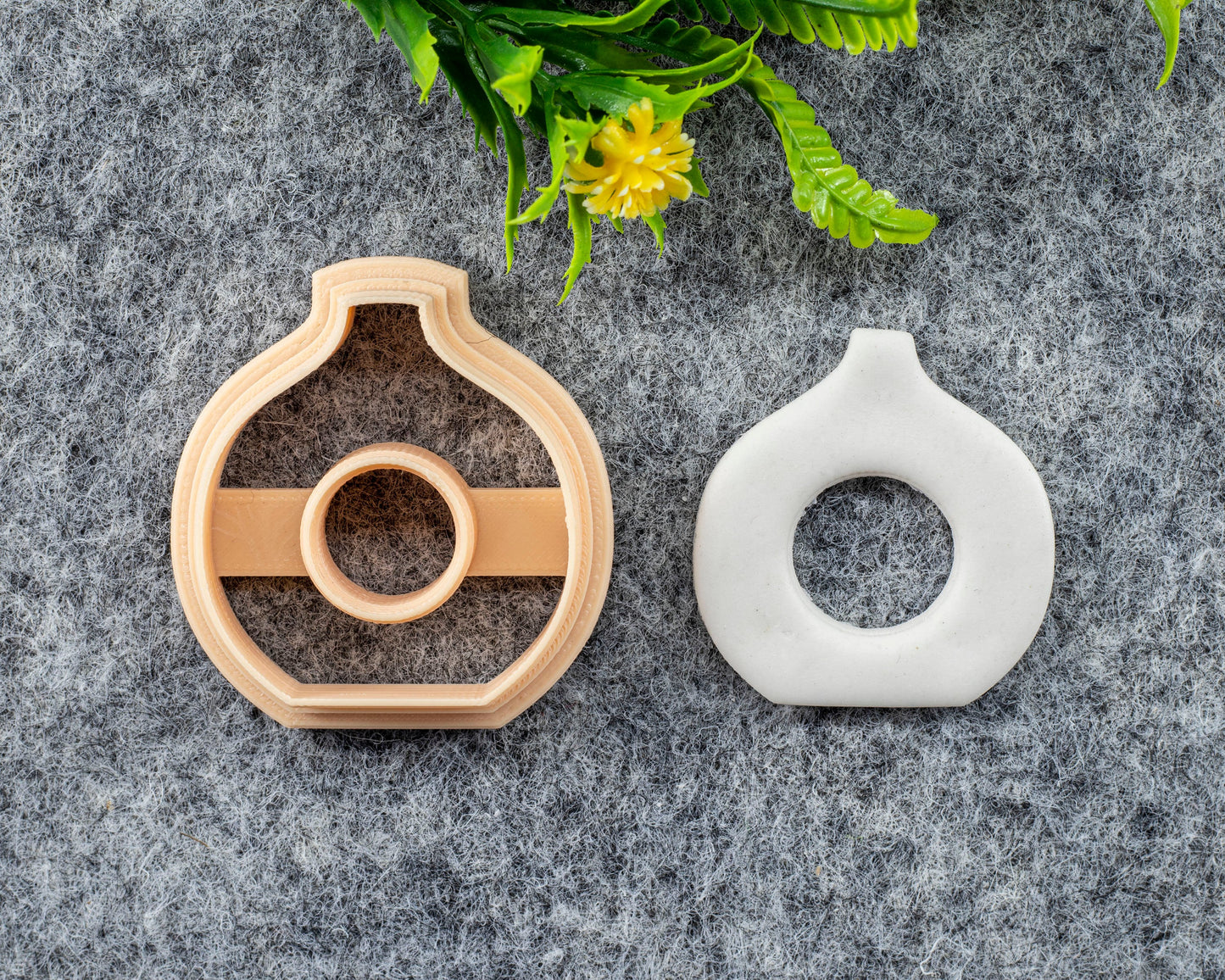 Organic Shape Polymer Clay Cutter: Pot Earring Design