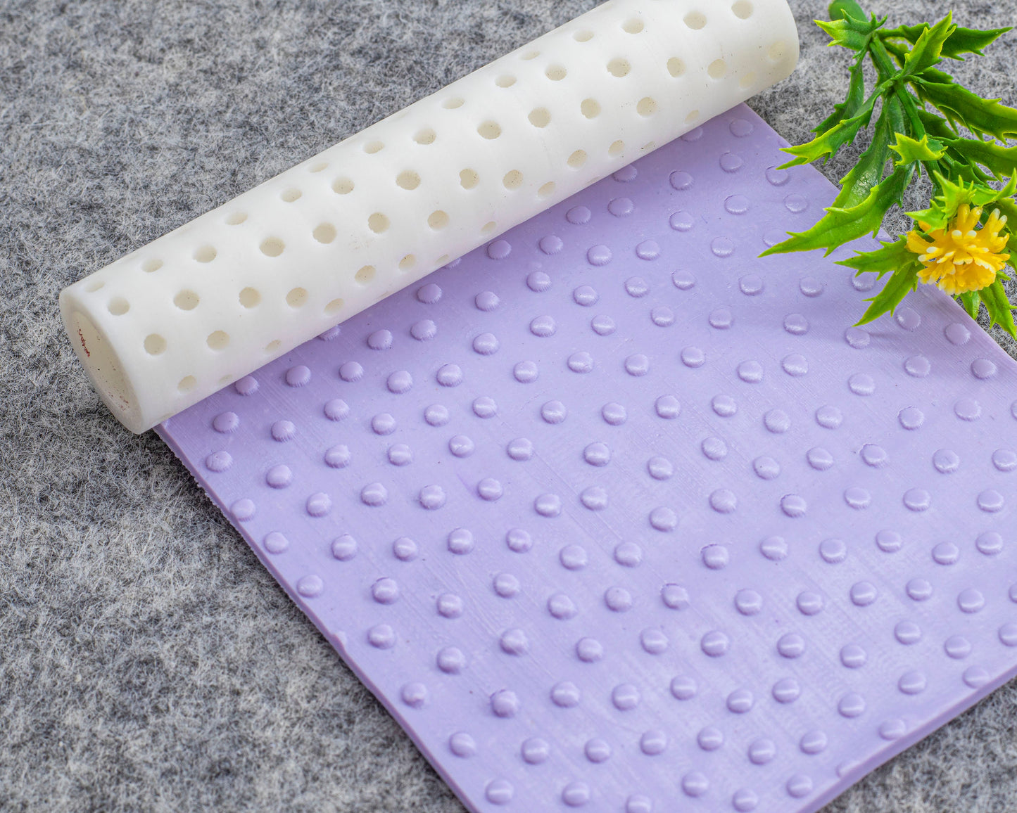 Dots Texture Roller for Polymer Clay: Pottery Tool