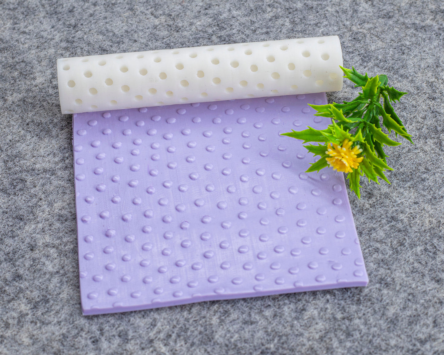 Dots Texture Roller for Polymer Clay: Pottery Tool