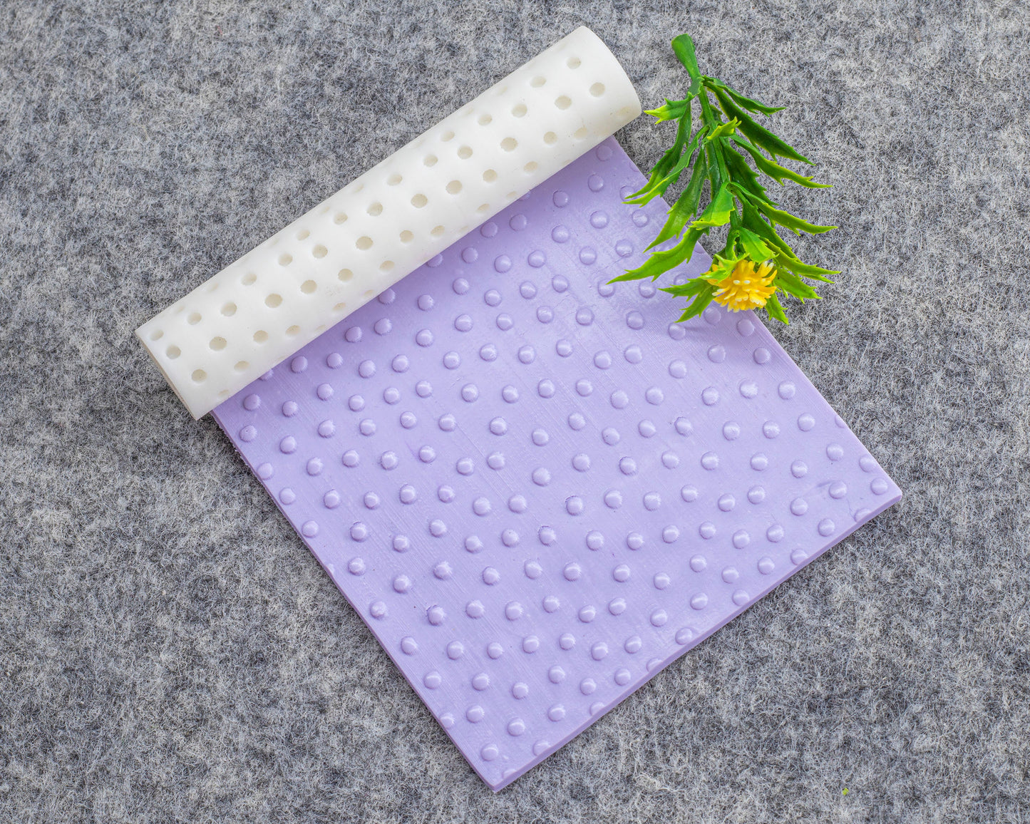 Dots Texture Roller for Polymer Clay: Pottery Tool