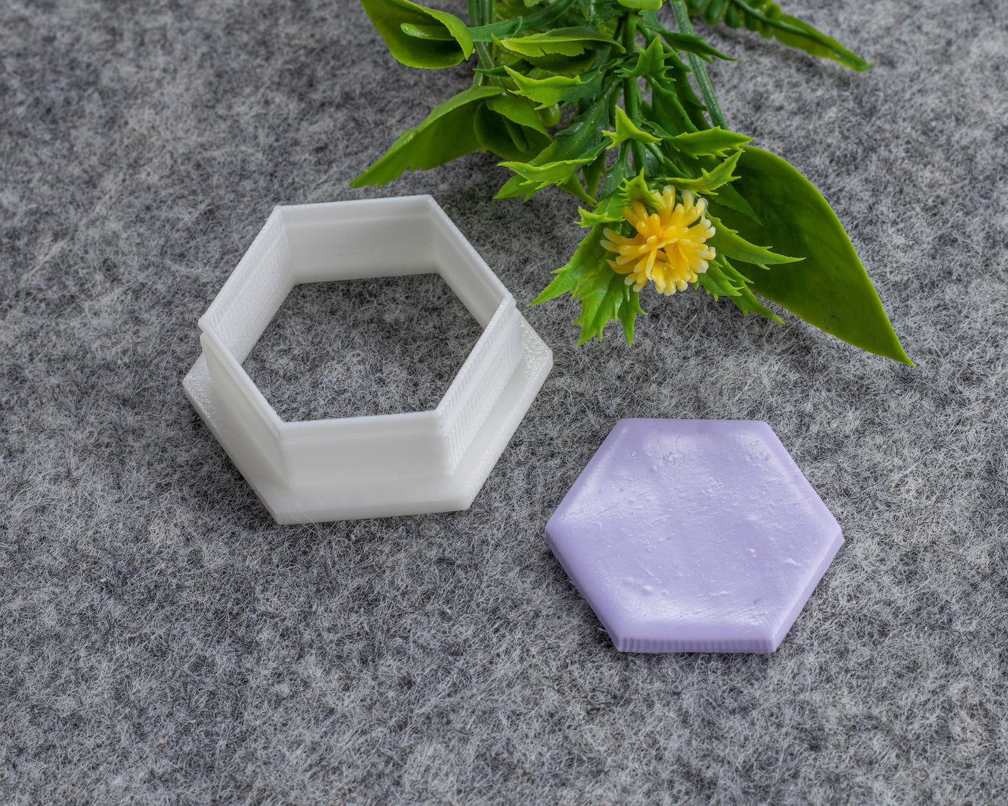 Hexagon Polymer Clay Earring Cutter: Sharp Edge PLA Plastic