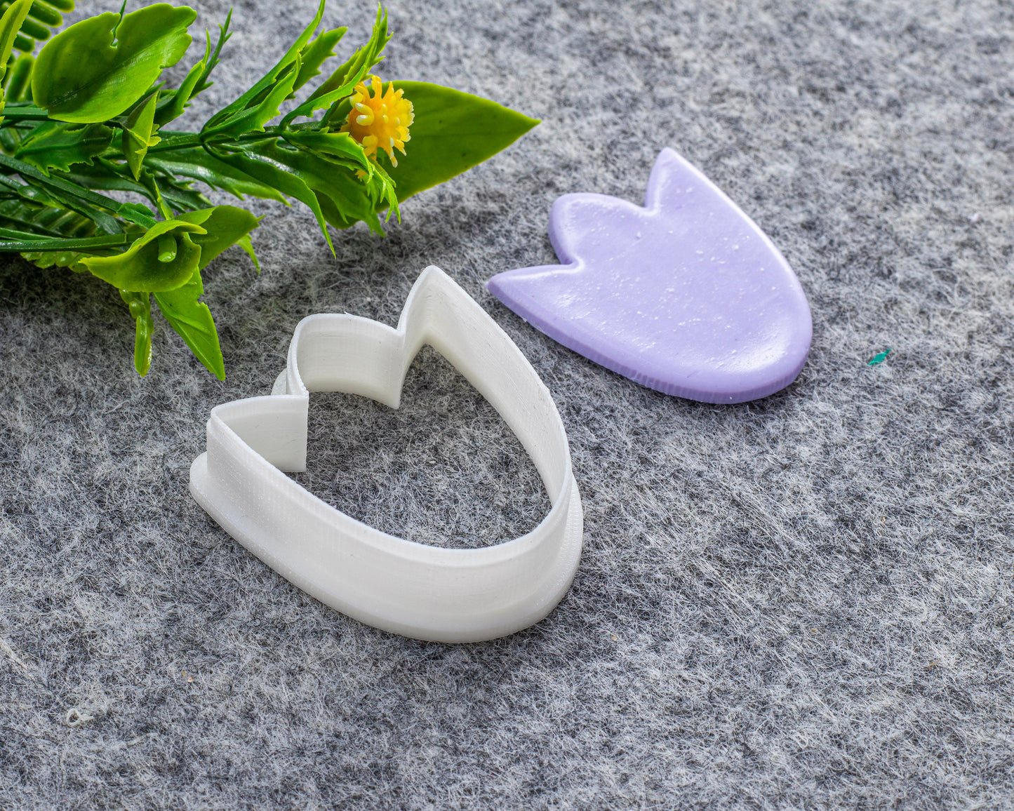 Tulip Flower Clay Cutter: Polymer Earring Tool