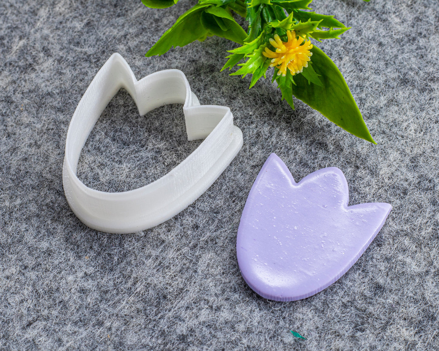 Tulip Flower Clay Cutter: Polymer Earring Tool