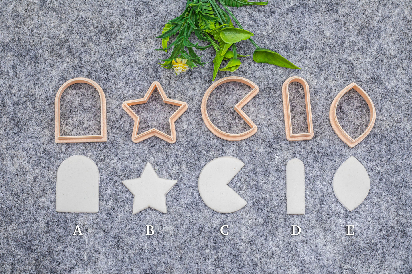 Star Arch Polymer Clay Cutters: 3D Printed Earring Tools. #628
