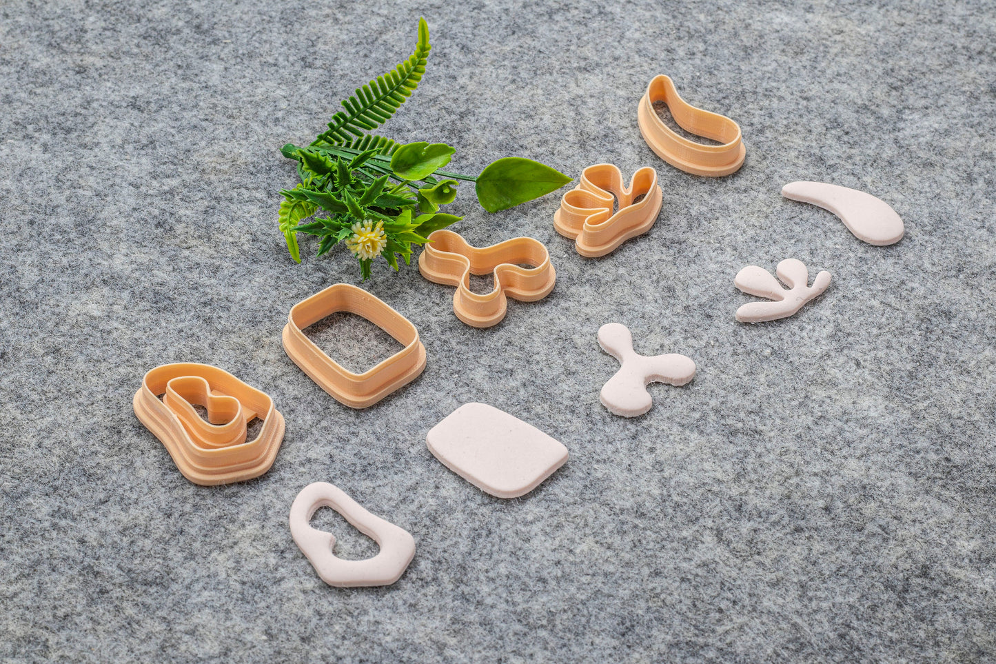 Organic Shape Polymer Clay Cutters: Earring Making Tools - Set of 3 #636