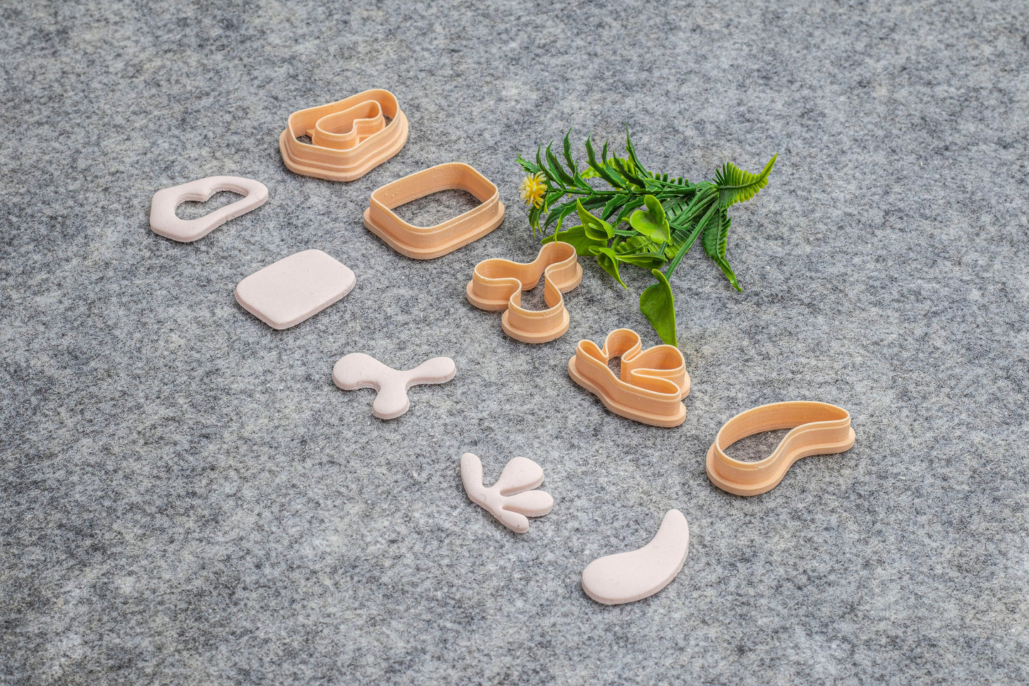 Organic Shape Polymer Clay Cutters: Earring Making Tools - Set of 3 #636