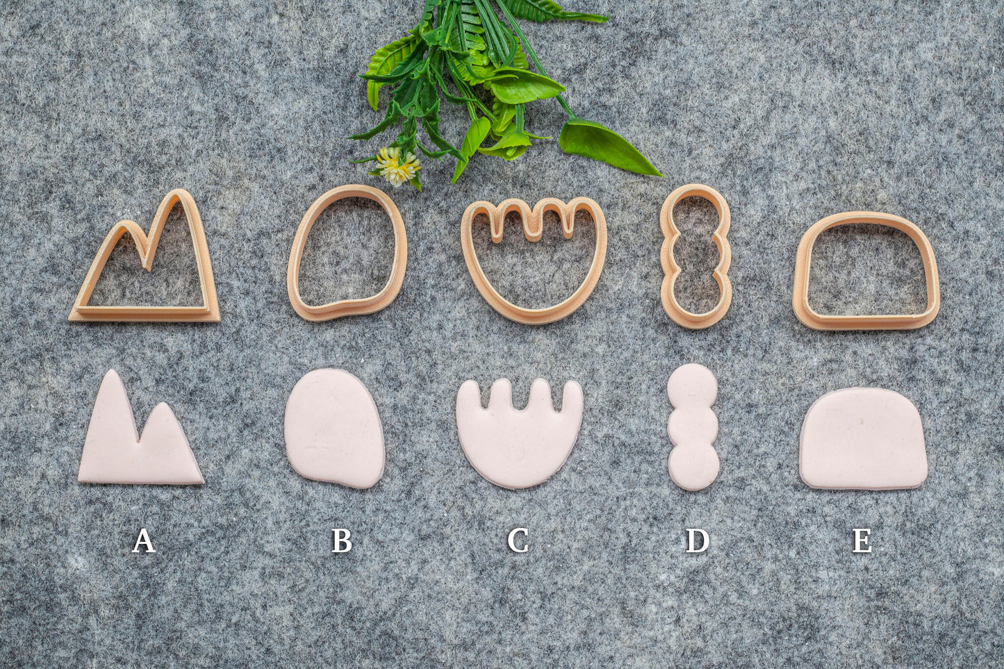 Organic Shape Polymer Clay Cutters: Earring Making Tools #639