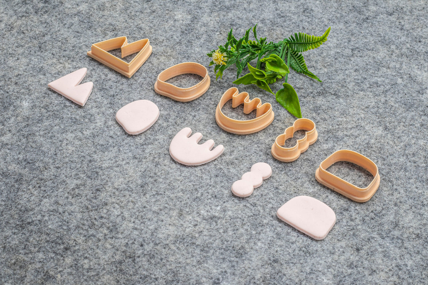 Organic Shape Polymer Clay Cutters: Earring Making Tools #639