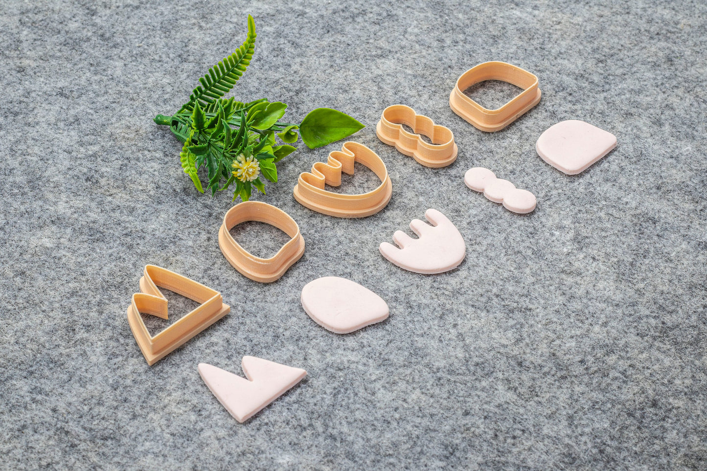 Organic Shape Polymer Clay Cutters: Earring Making Tools #639