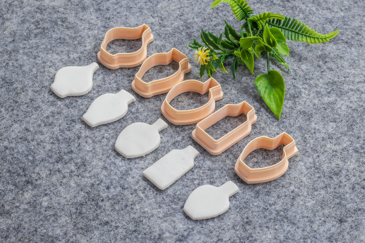 Pots Shape Polymer Clay Cutters: 3D Printed Earring Tools #638