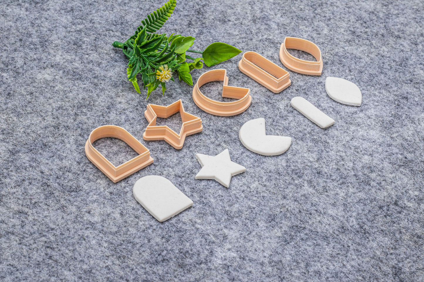 Star, Arch shape Polymer clay cutter, Clay earring cutters, Polymer clay tools, 3D printed cutters#628