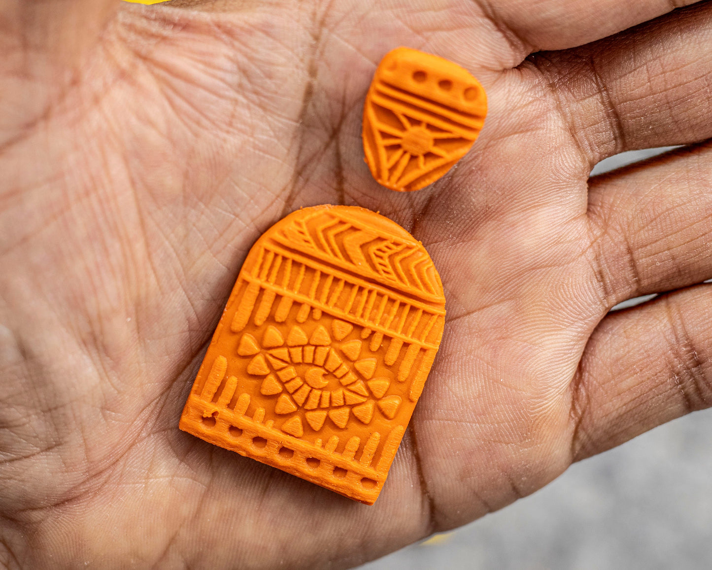 Bohemian Stripes Texture mat for polymer clay, Polymer Clay Rubber Texture mat, Texture Tile mats, Fimo, Sculpey, Cernit