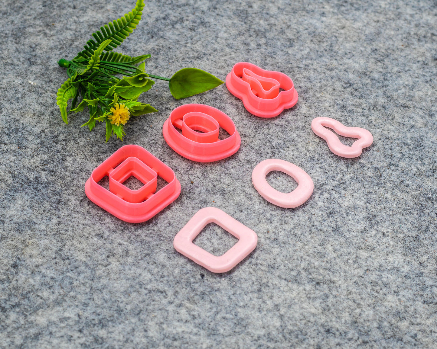 Organic Shape Polymer Clay Cutters: 3D Printed Earring Tools #609