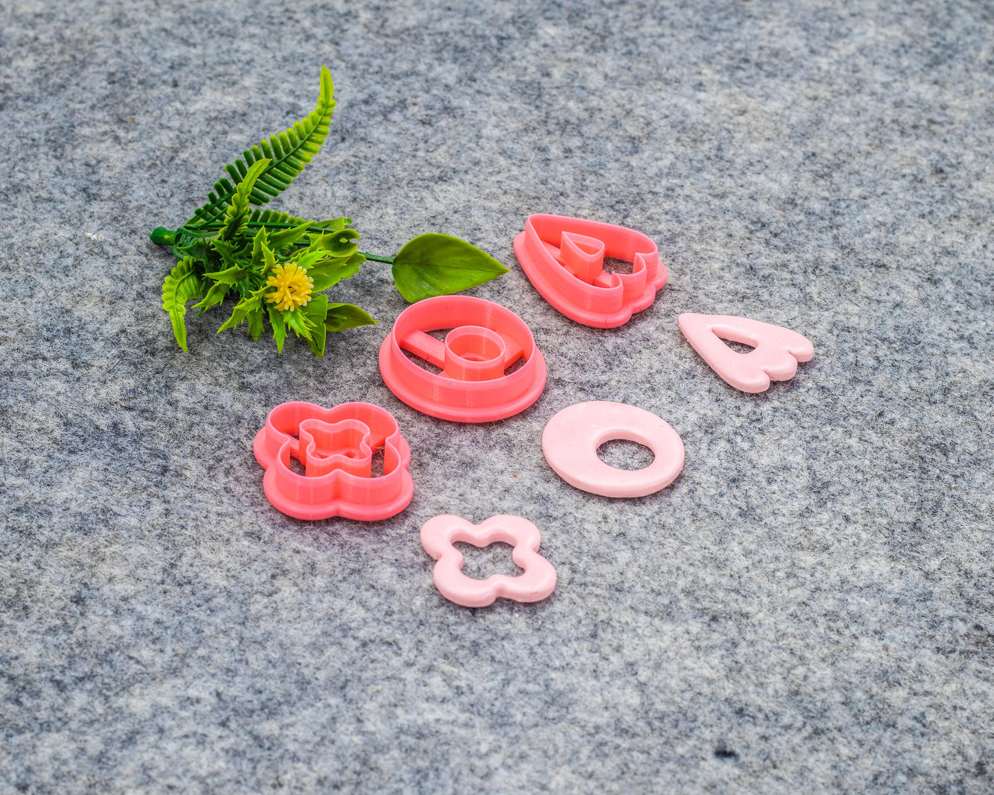 Organic Shape Polymer Clay Cutters: 3D Printed Earring Tools #610
