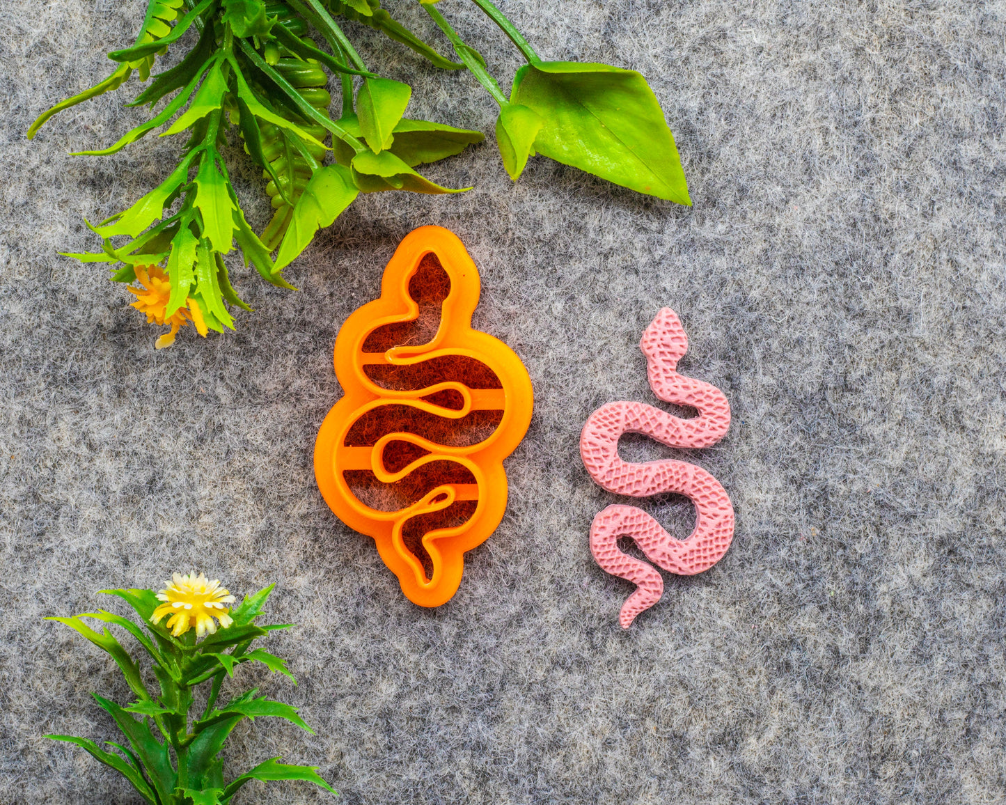 Snake Polymer Clay Cutter: Boho Earring Tool, 3D Printed #616