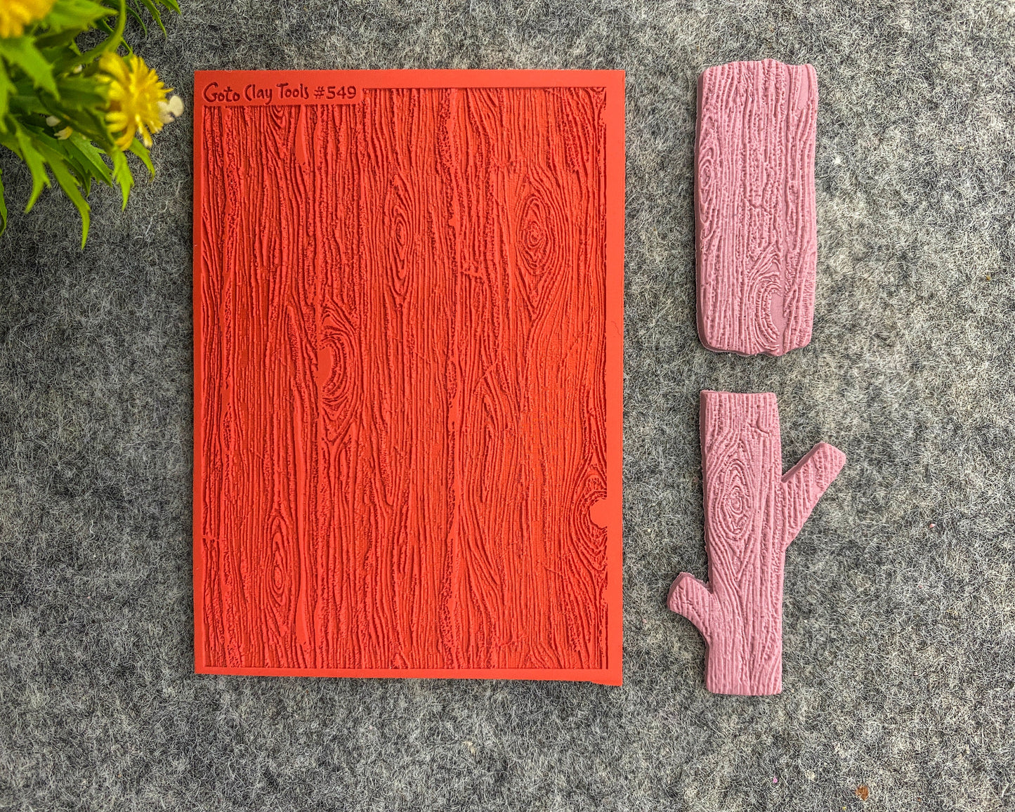 Wood Texture mat for polymer clay, Polymer Clay Rubber Texture mat, Texture Tile mats, Rubber Texture Sheet #549