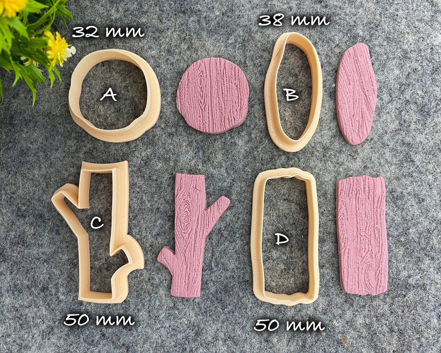 Wood Texture mat for polymer clay, Polymer Clay Rubber Texture mat, Texture Tile mats, Rubber Texture Sheet #549