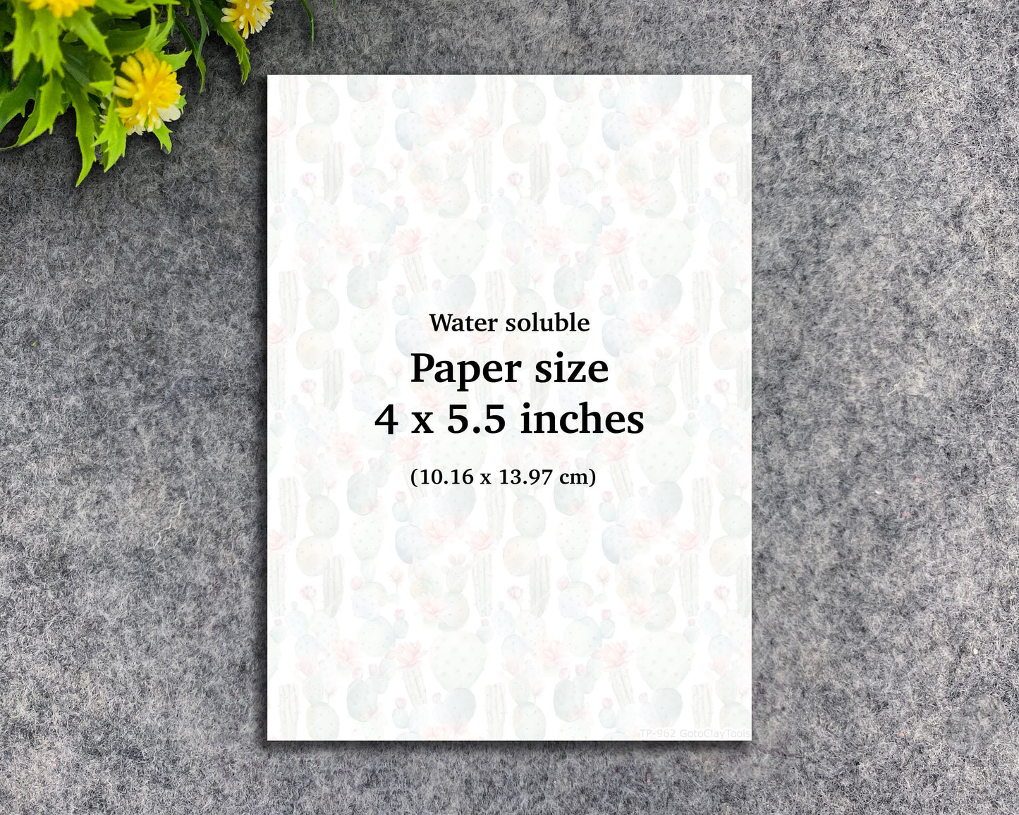 Christmas Gnome Water Soluble Transfer Paper for Polymer Clay
