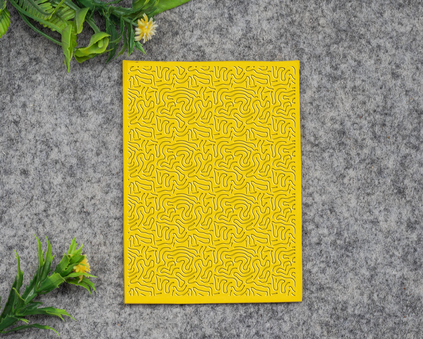 Swigglly lines Texture mat for polymer clay, Polymer Clay Rubber Texture mat, Texture Tile mats, Fimo, Sculpey, Cernit #571