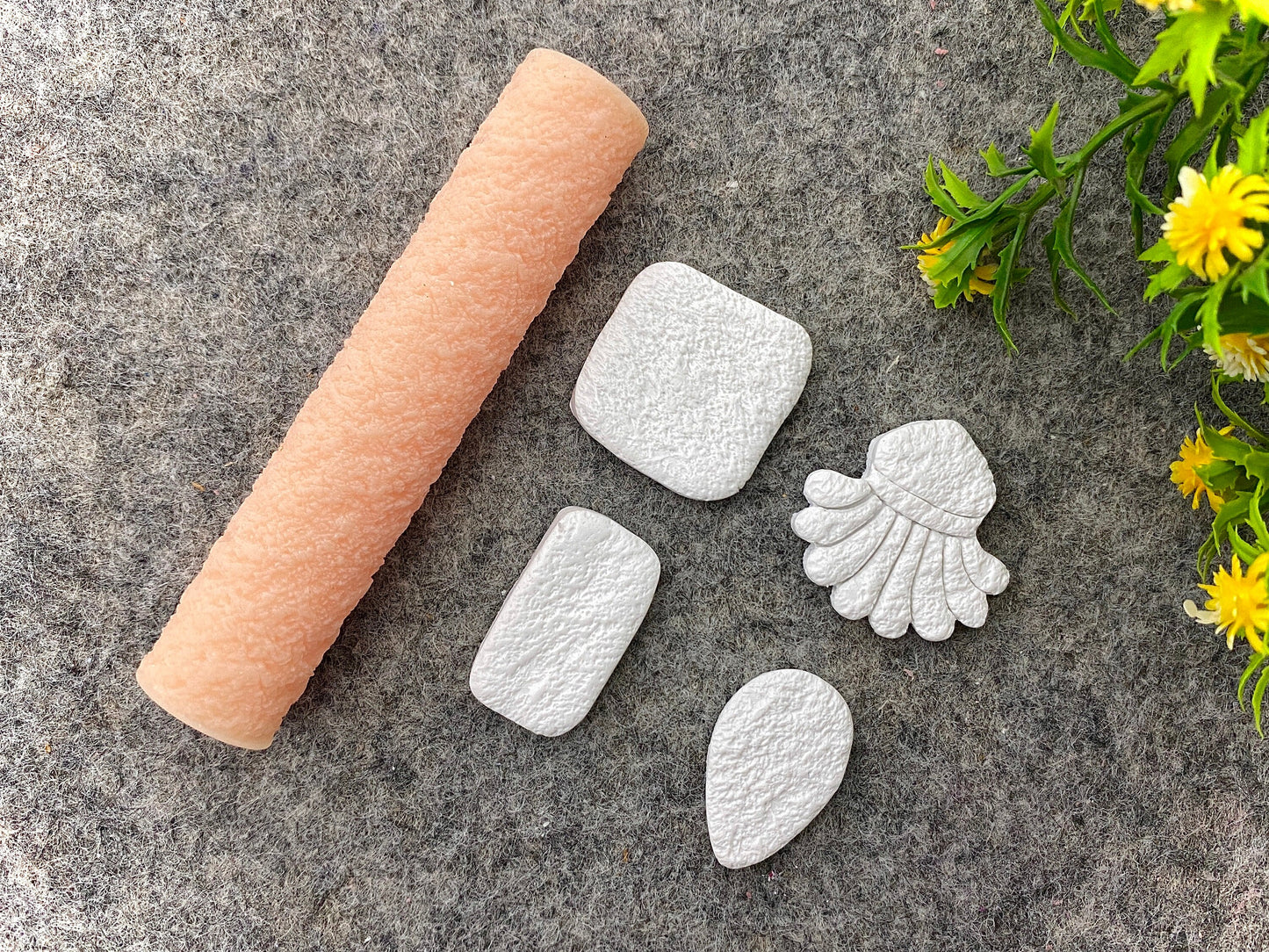 Sandpaper Texture Roller, Polymer Clay Texture Roller, Resin Hand Roller for Polymer Clay, Polymer Clay Tools #107