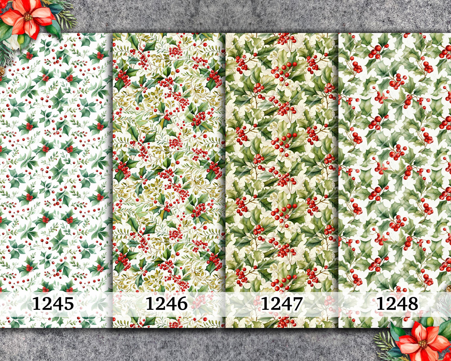 Christmas Water Soluble Transfer Paper: Polymer Clay Image Transfers