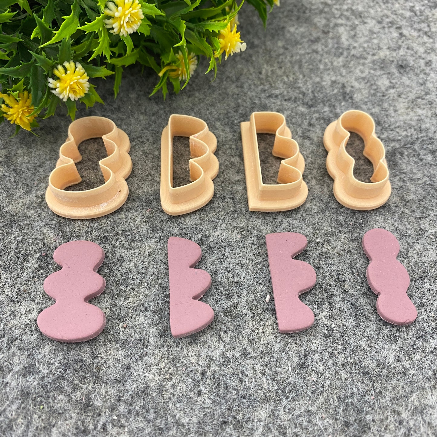 Cloud Polymer Clay Earring Cutters: Organic Dangle Jewelry Tool #658