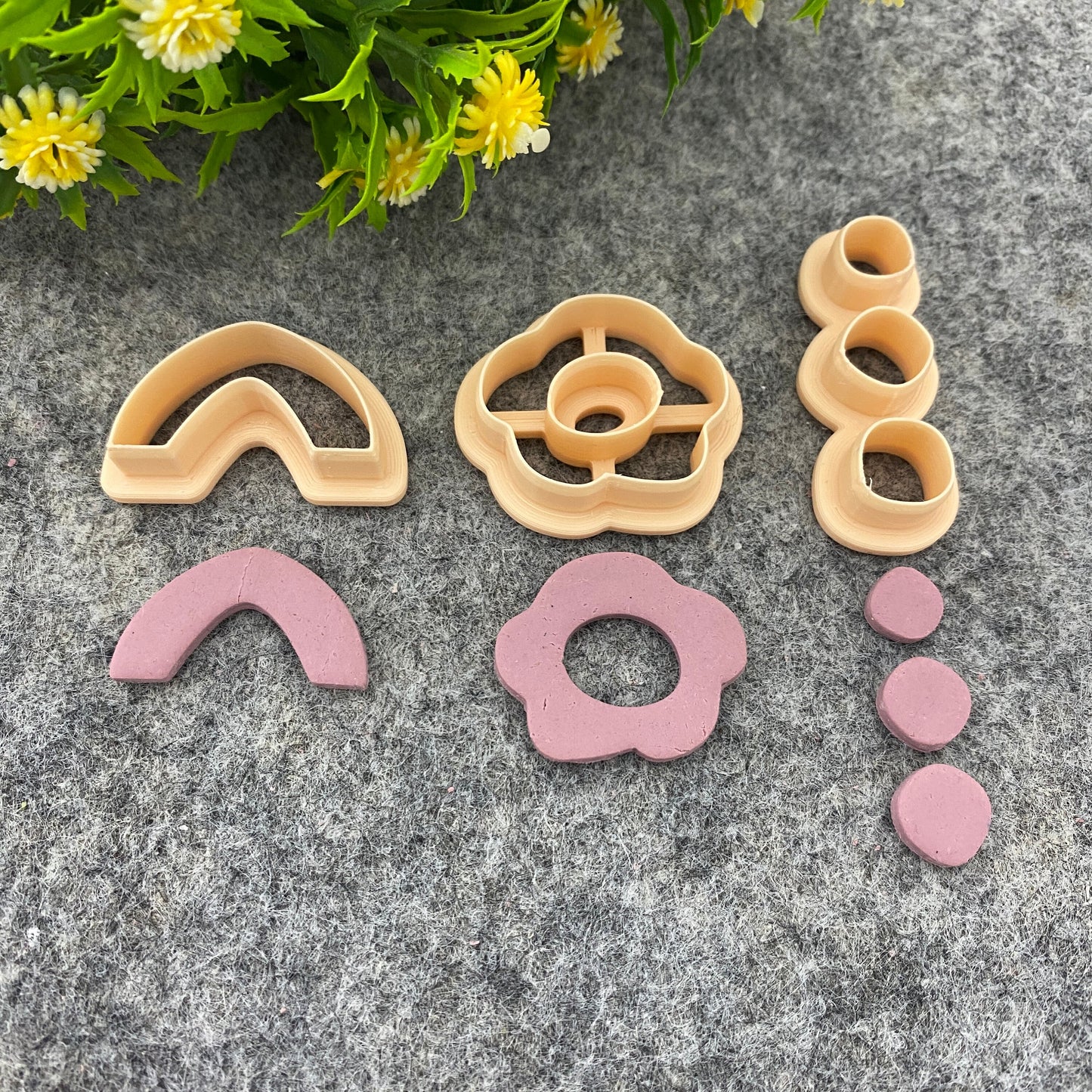 Arch, Flower, Circle Clay Cutters: Polymer Clay Jewelry Tools