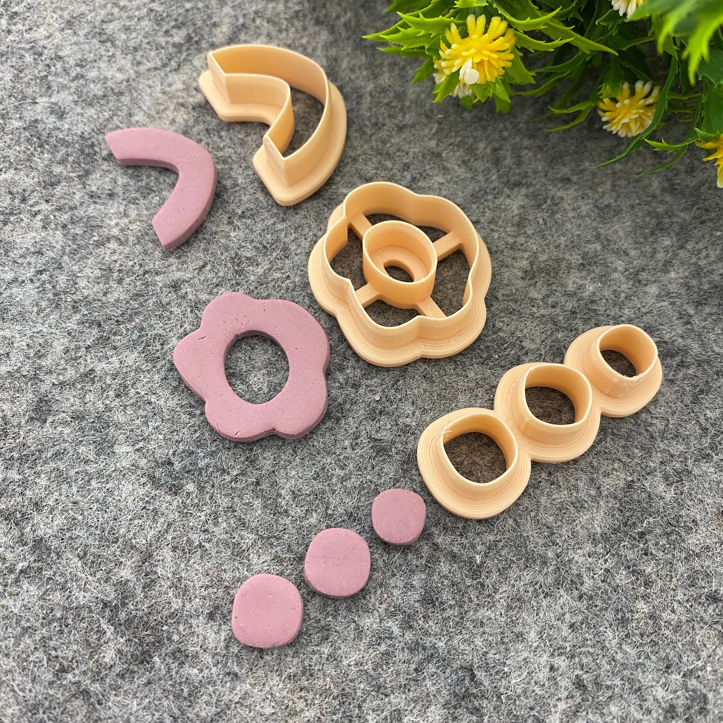 Arch, Flower, Circle Clay Cutters: Polymer Clay Jewelry Tools