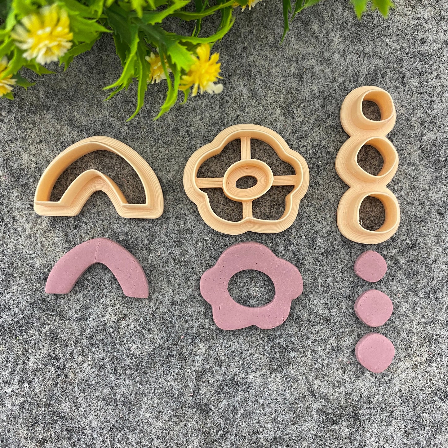 Arch, Flower, Circle Clay Cutters: Polymer Clay Jewelry Tools