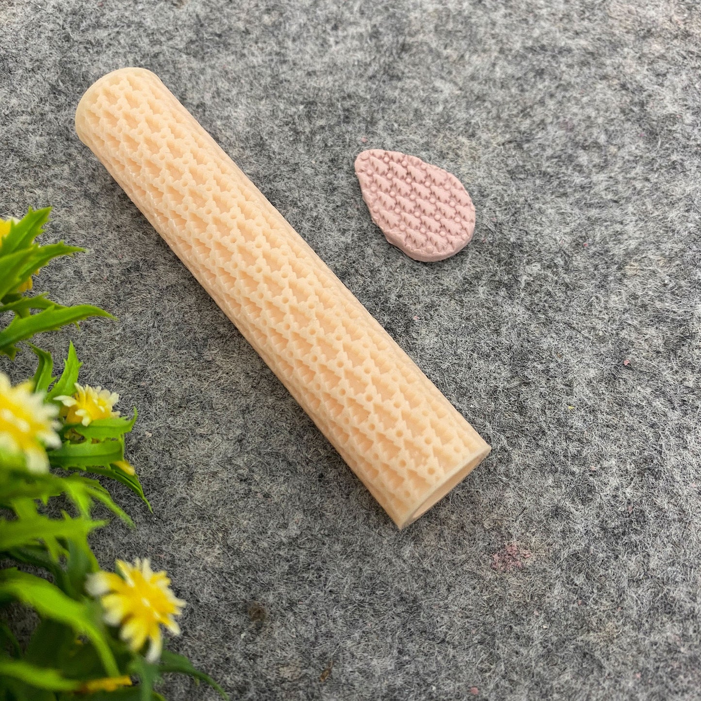 Christmas Tree Texture Roller for Polymer Clay Earrings #110