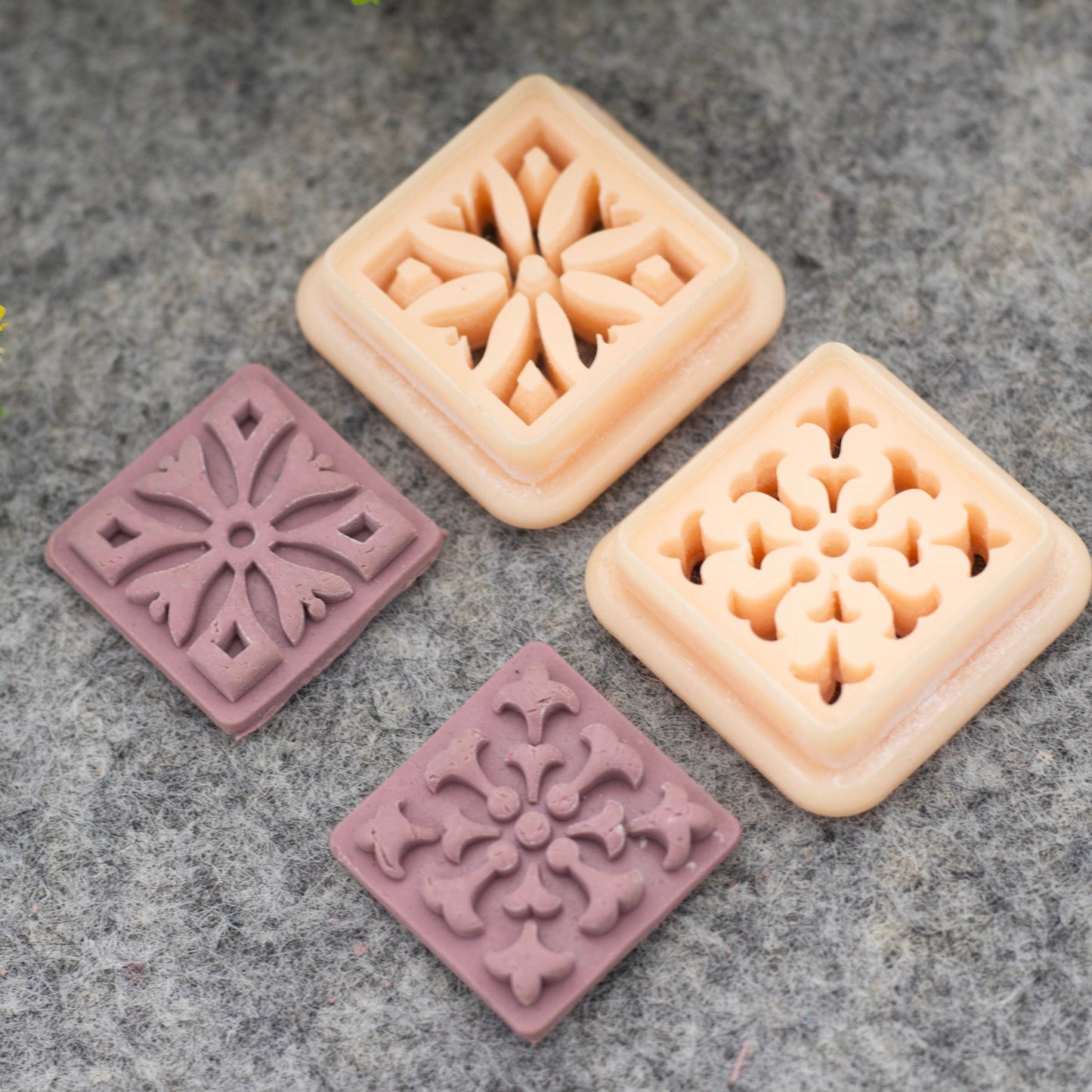 Embossed Polymer Clay Cutter: Symmetrical Earring Making Tool #686-SET-1