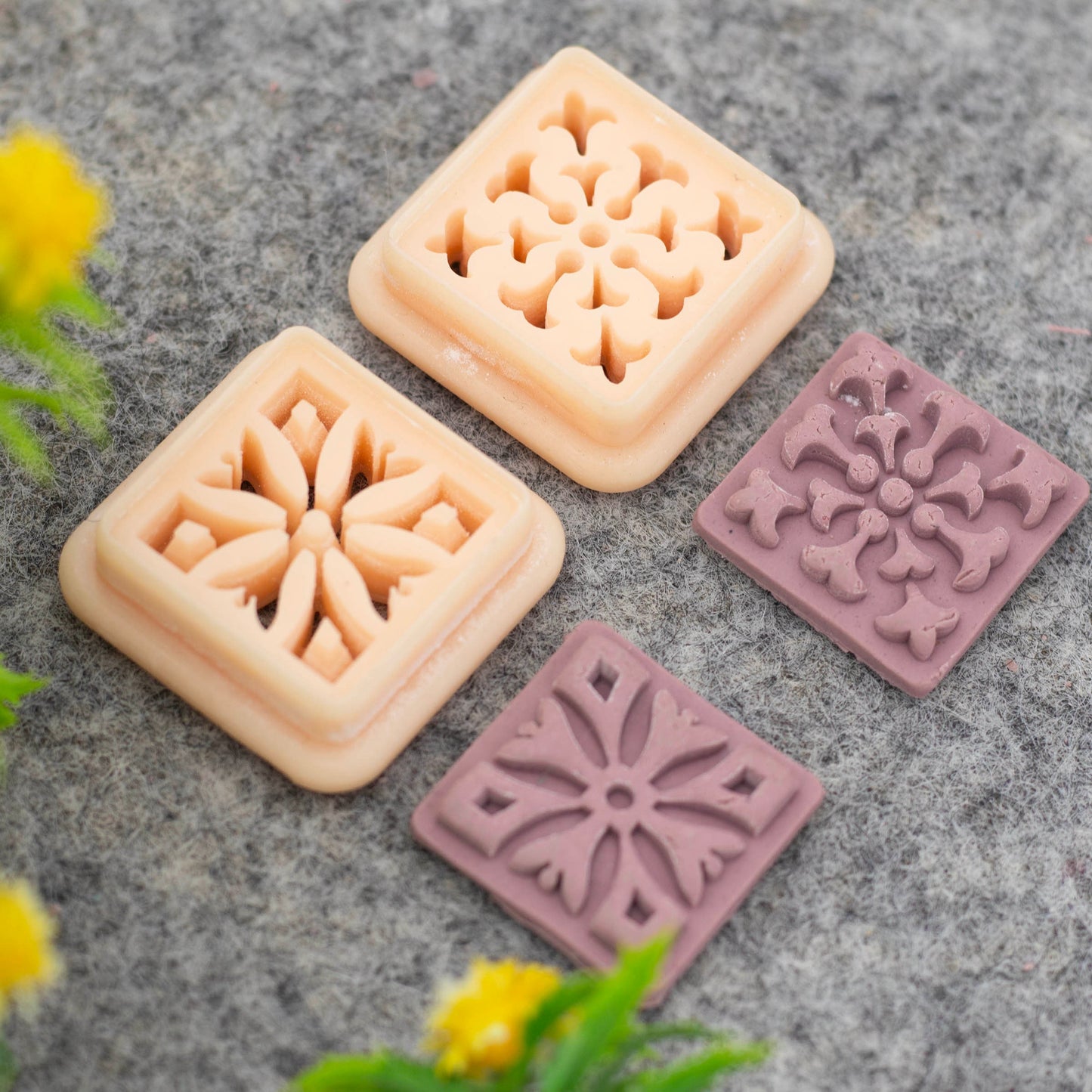Embossed Polymer Clay Cutter: Symmetrical Earring Making Tool #686-SET-1