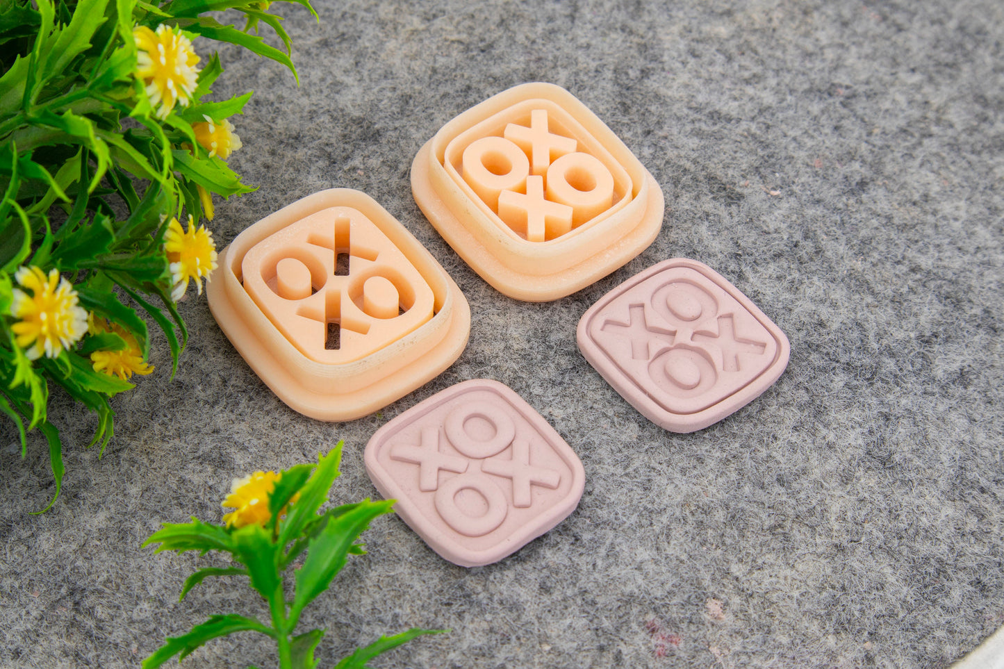 Valentine XOXO Embossed Clay Cutter: Polymer Earring Making #699