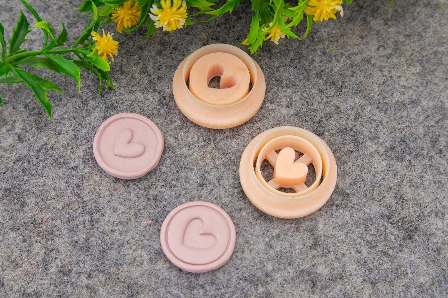 Heart Embossed Clay Cutter: Valentine Earring Making #695