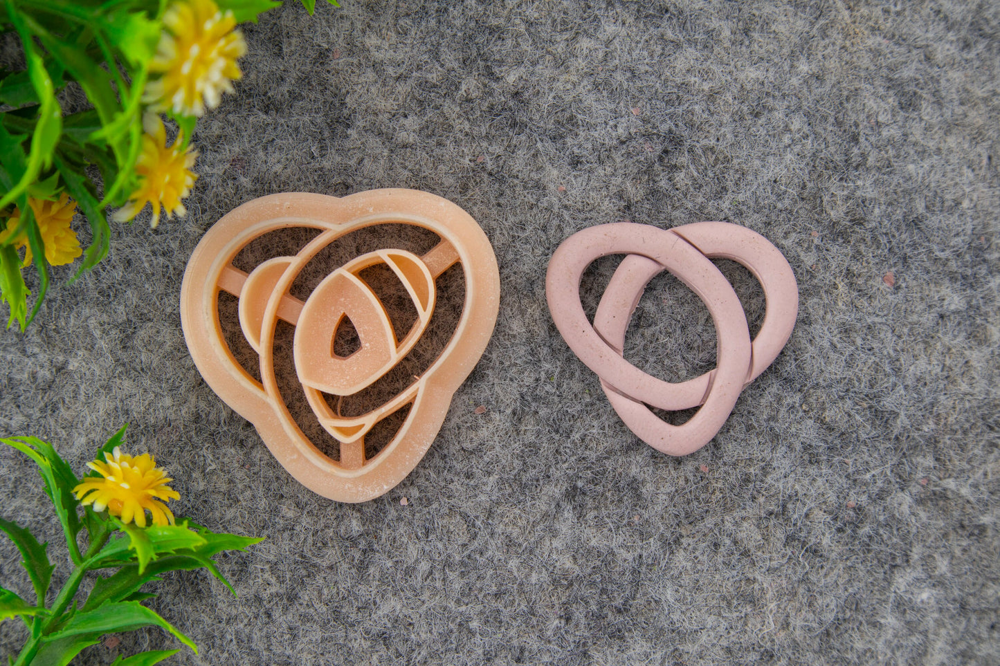 Embossed Heart Clay Cutter: Valentine Earring Making #689