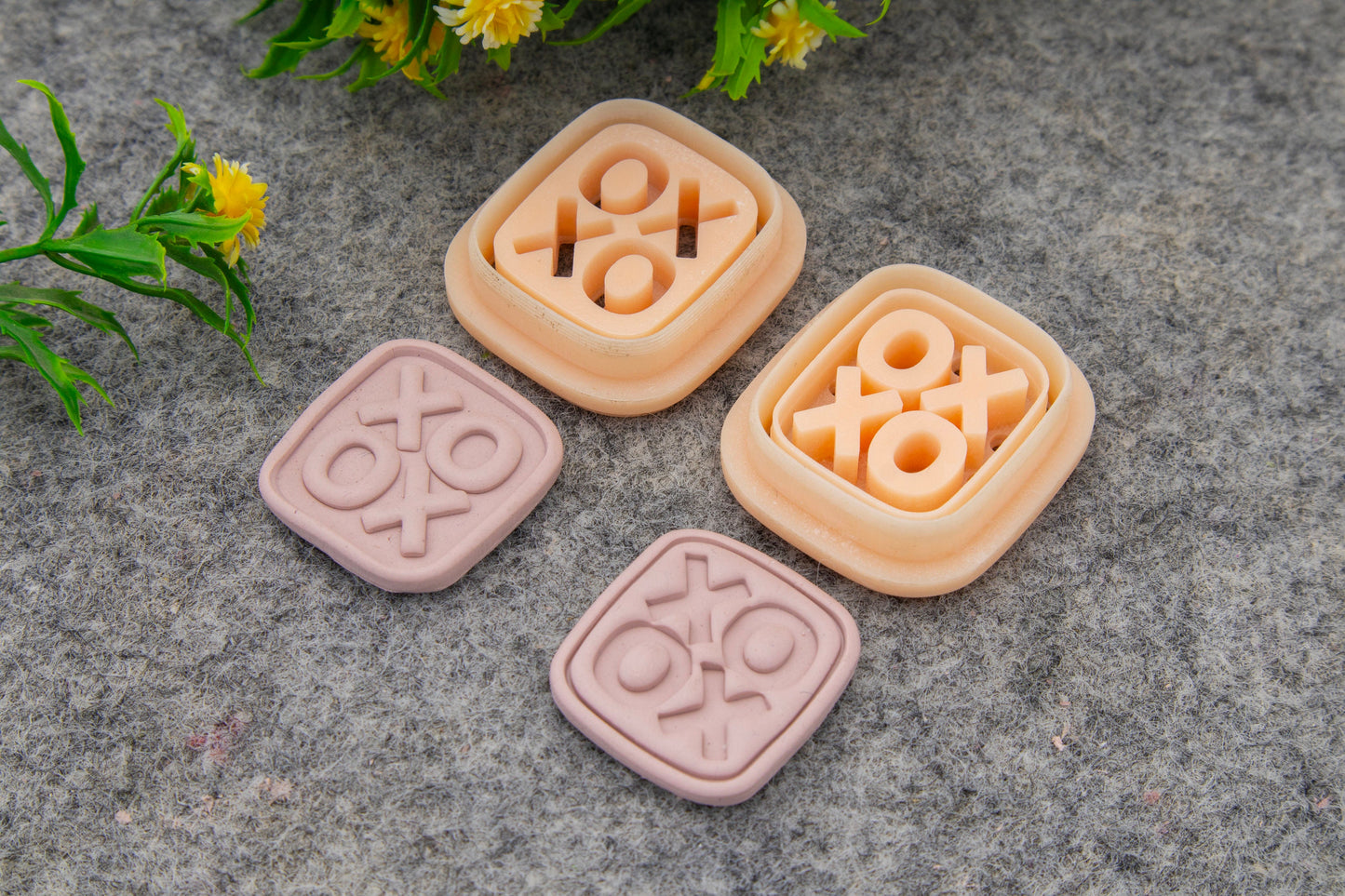 Valentine XOXO Embossed Clay Cutter: Polymer Earring Making #699
