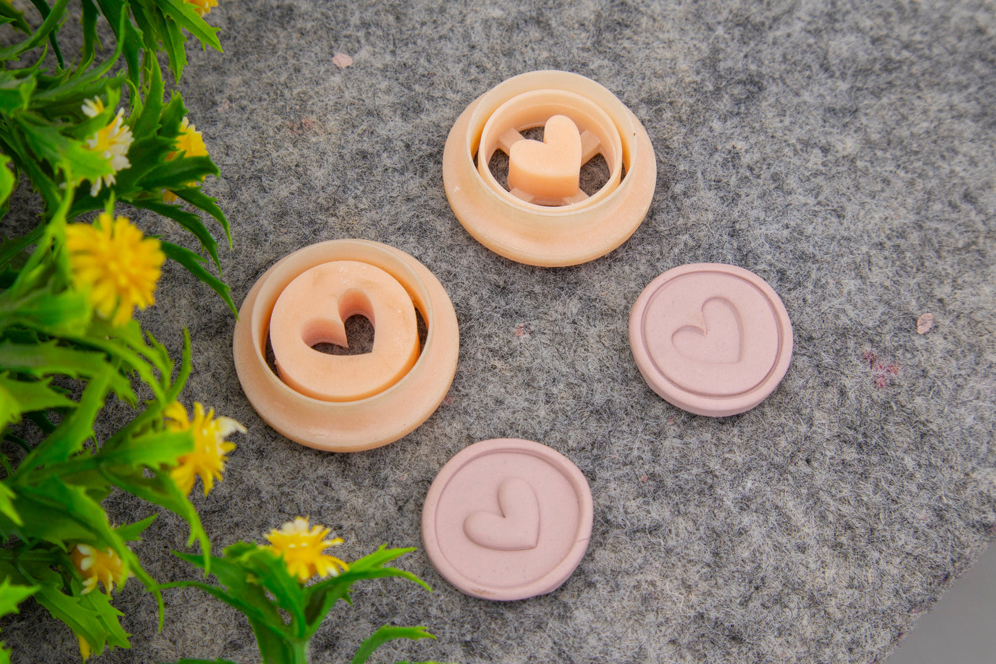 Heart Embossed Clay Cutter: Valentine Earring Making #695