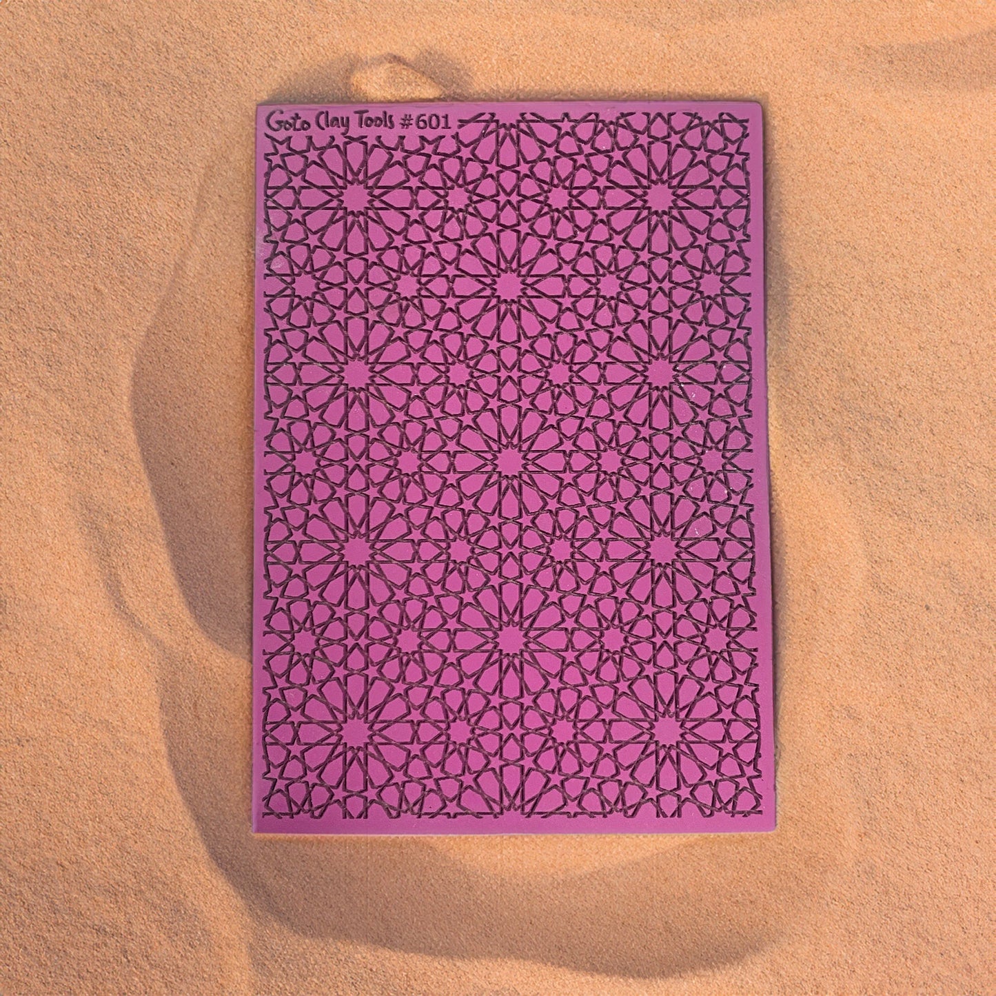Arabic Geometric Rubber Texture Mat for Polymer Clay (#601)