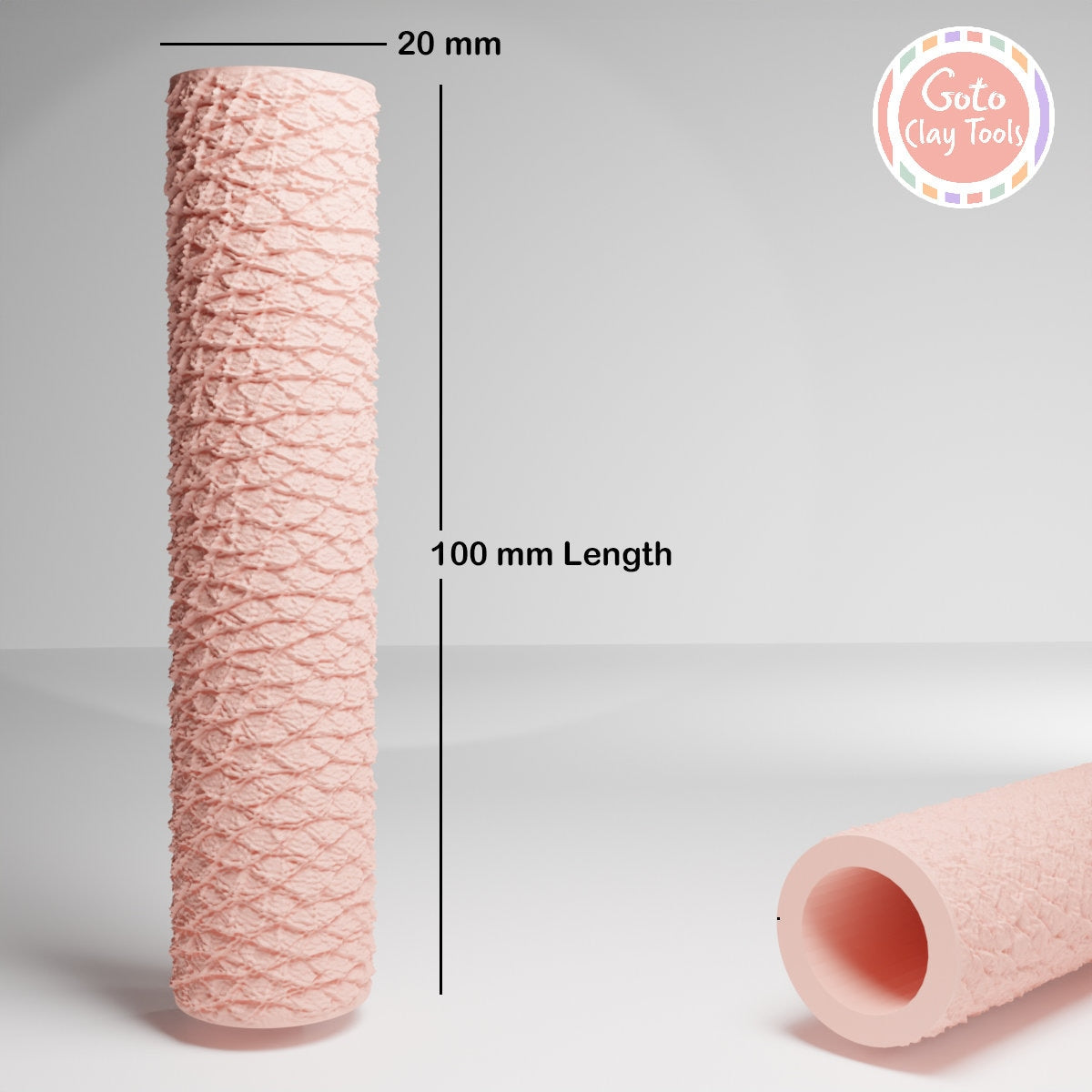 Leather Texture Roller, Polymer Clay Texture Roller, Resin Hand Roller for Polymer Clay, Polymer Clay Tools #125