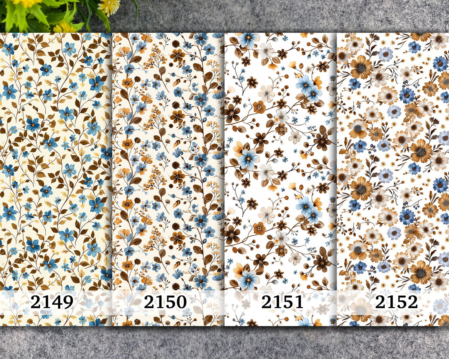 Water soluble Transfer paper for polymer clay, County floral pattern, polymer clay image transfers, magic transfer paper